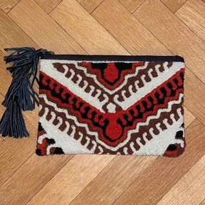 Cleobella Sintra Carpet Textured Tassel Clutch